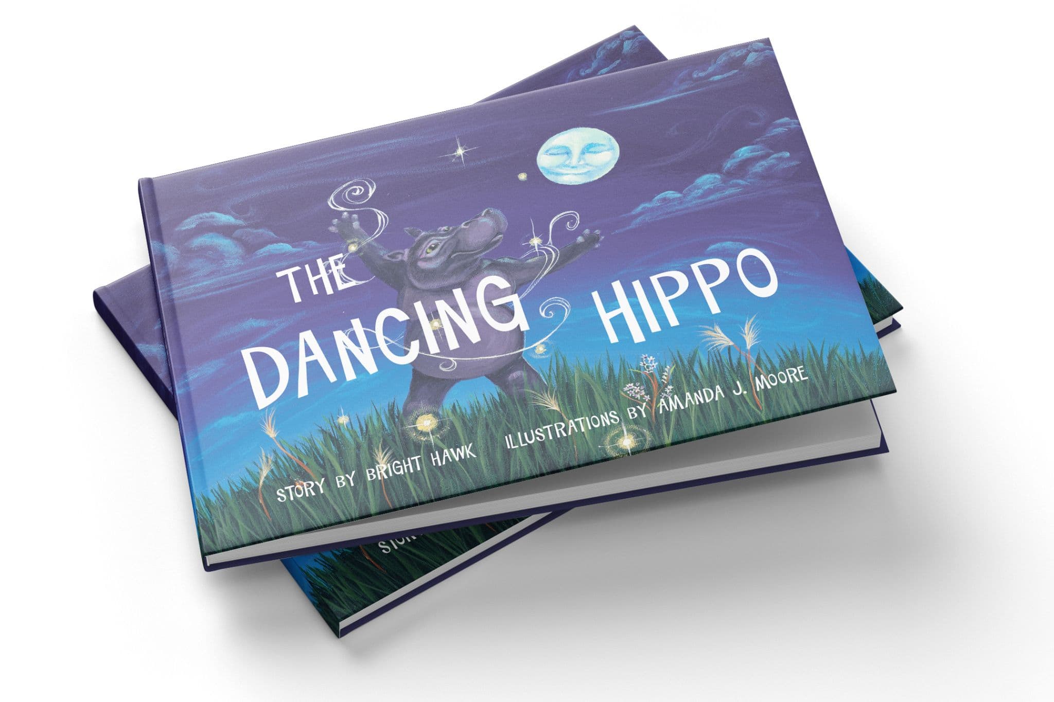Children's Book Printing: The Dancing Hippo (Front Cover)