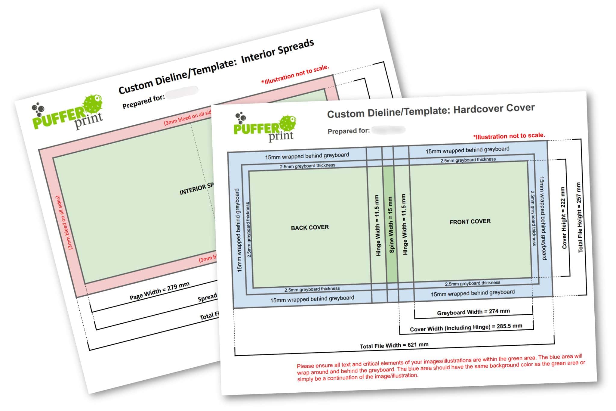 Bleed and margin PufferPrint