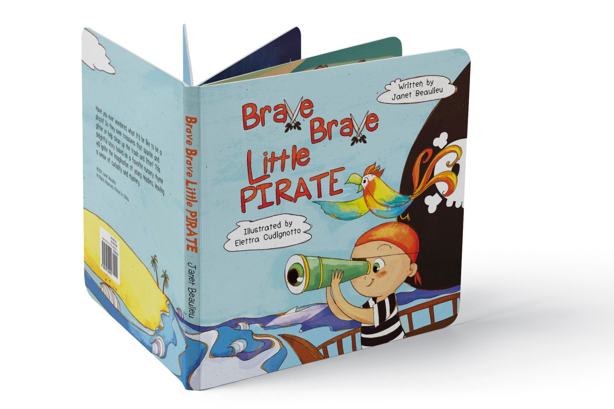 Self Published Board Book: Be Brave Little Pirate (Cover)