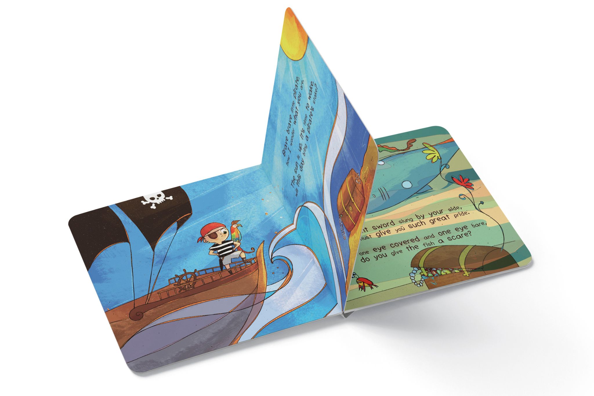 Self Published Board Book: Be Brave Little Pirate (Interior)