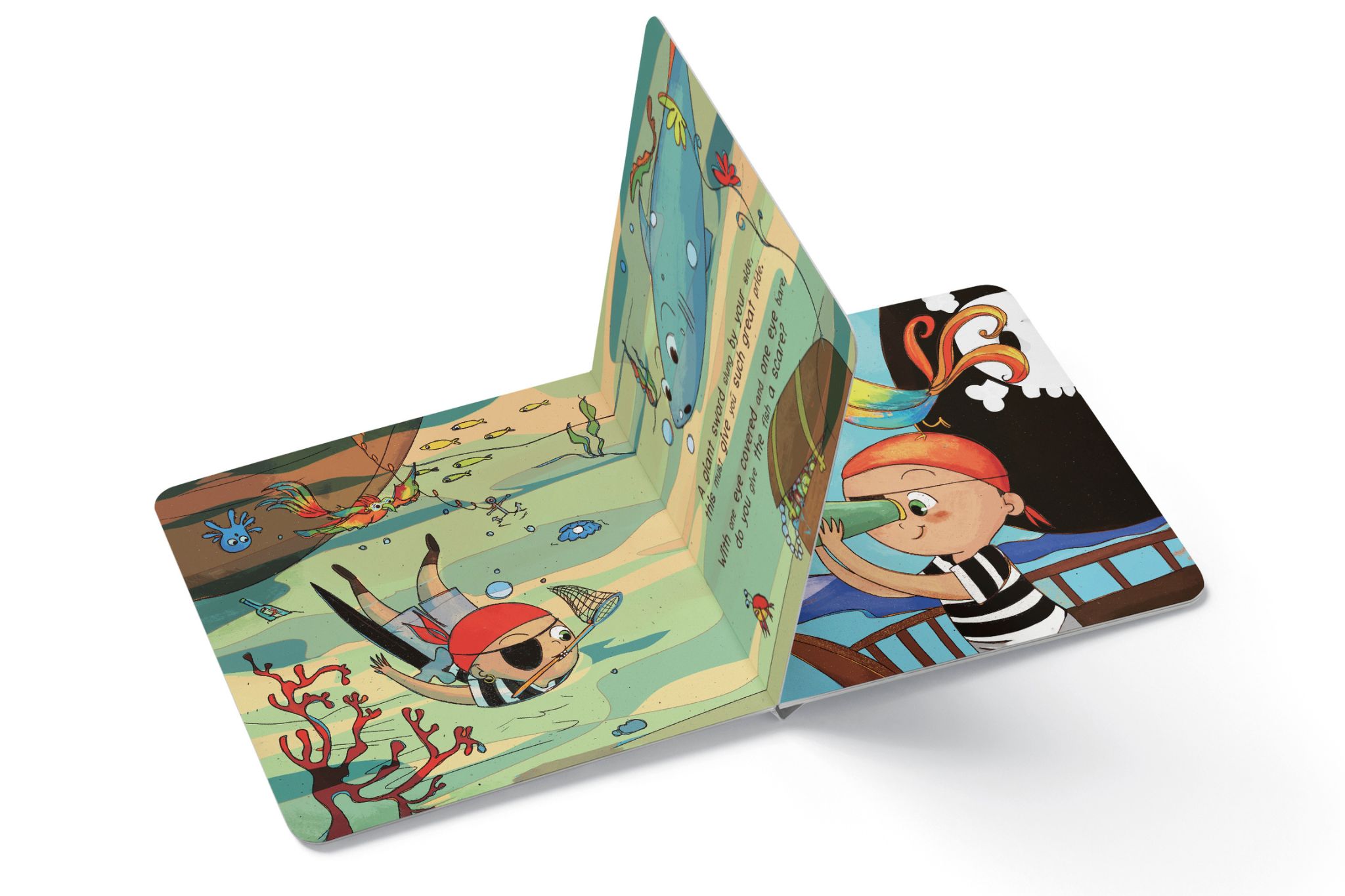 Self Published Board Book: Be Brave Little Pirate (Interior)