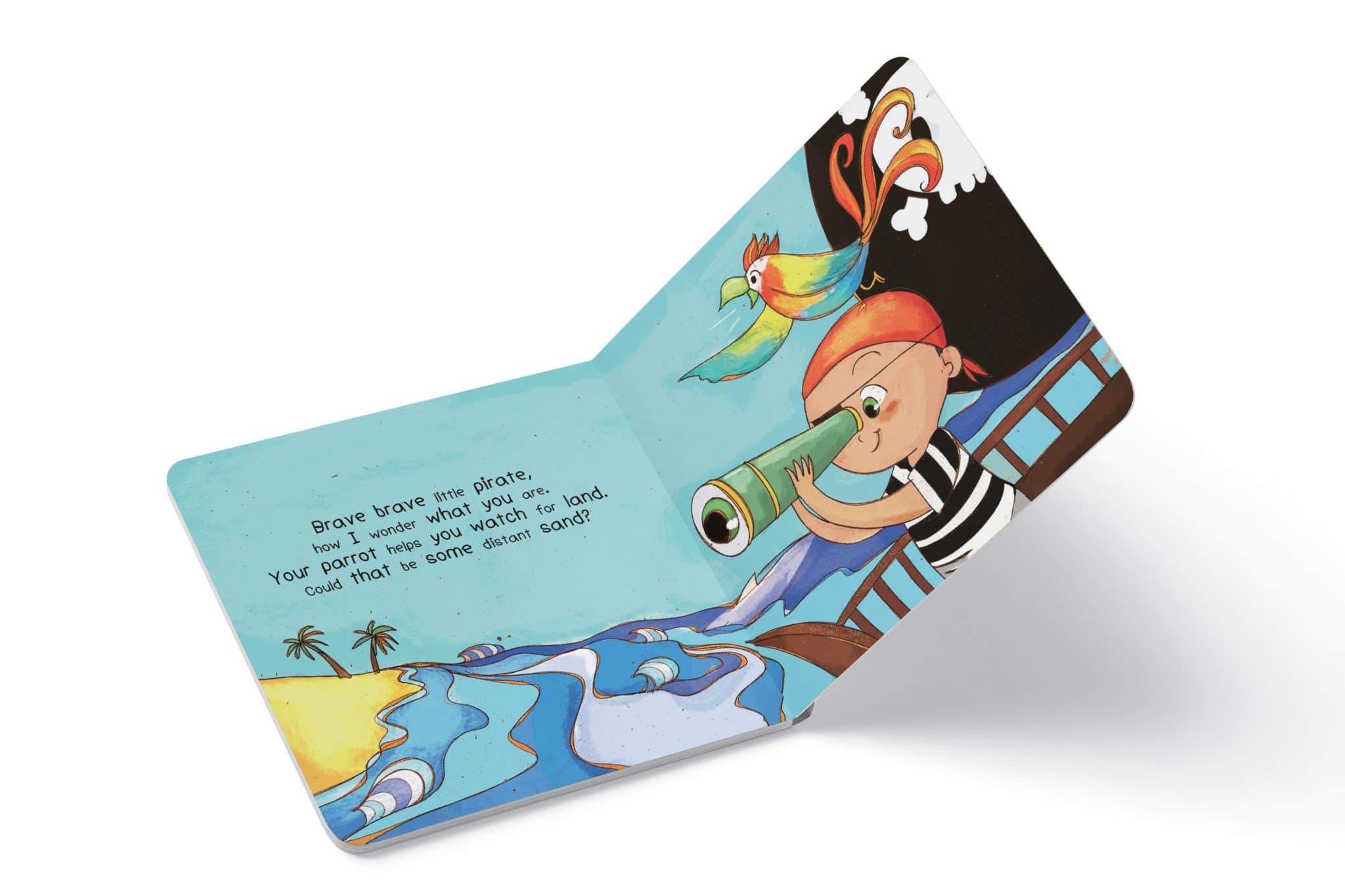 Self Published Board Book: Be Brave Little Pirate (Interior)