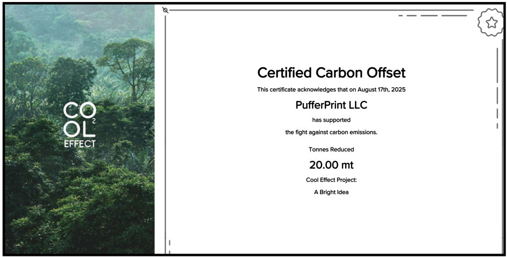 PufferPrint: Eco-Friendly Book Printing