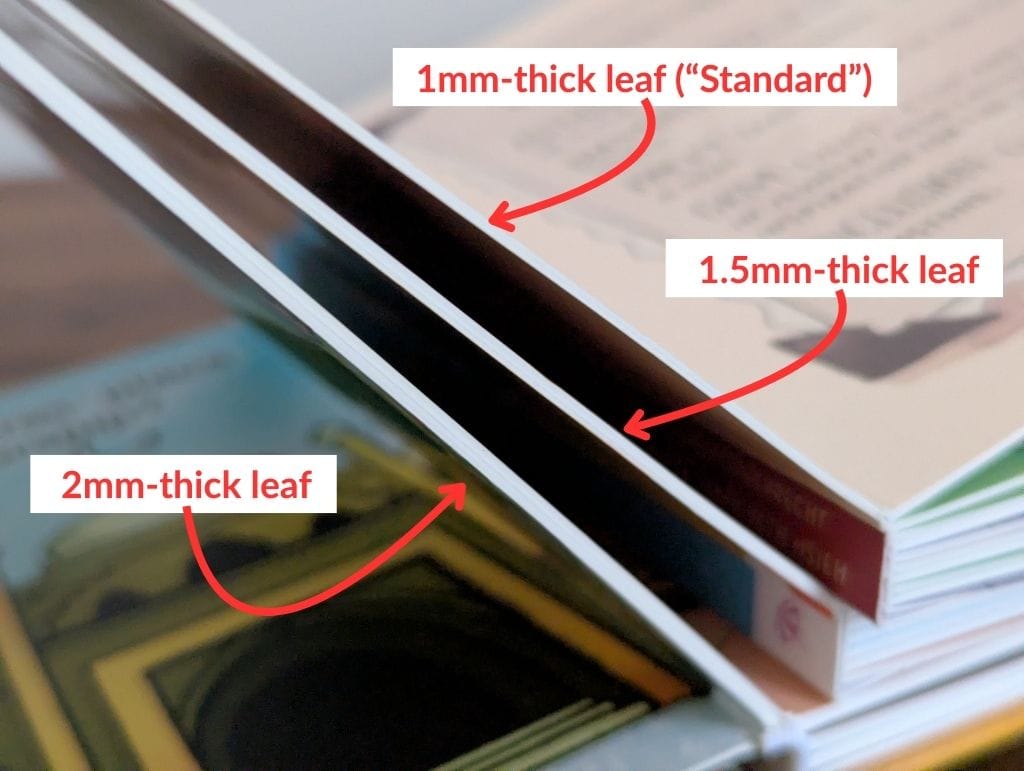 Board Book Leaf Thickness